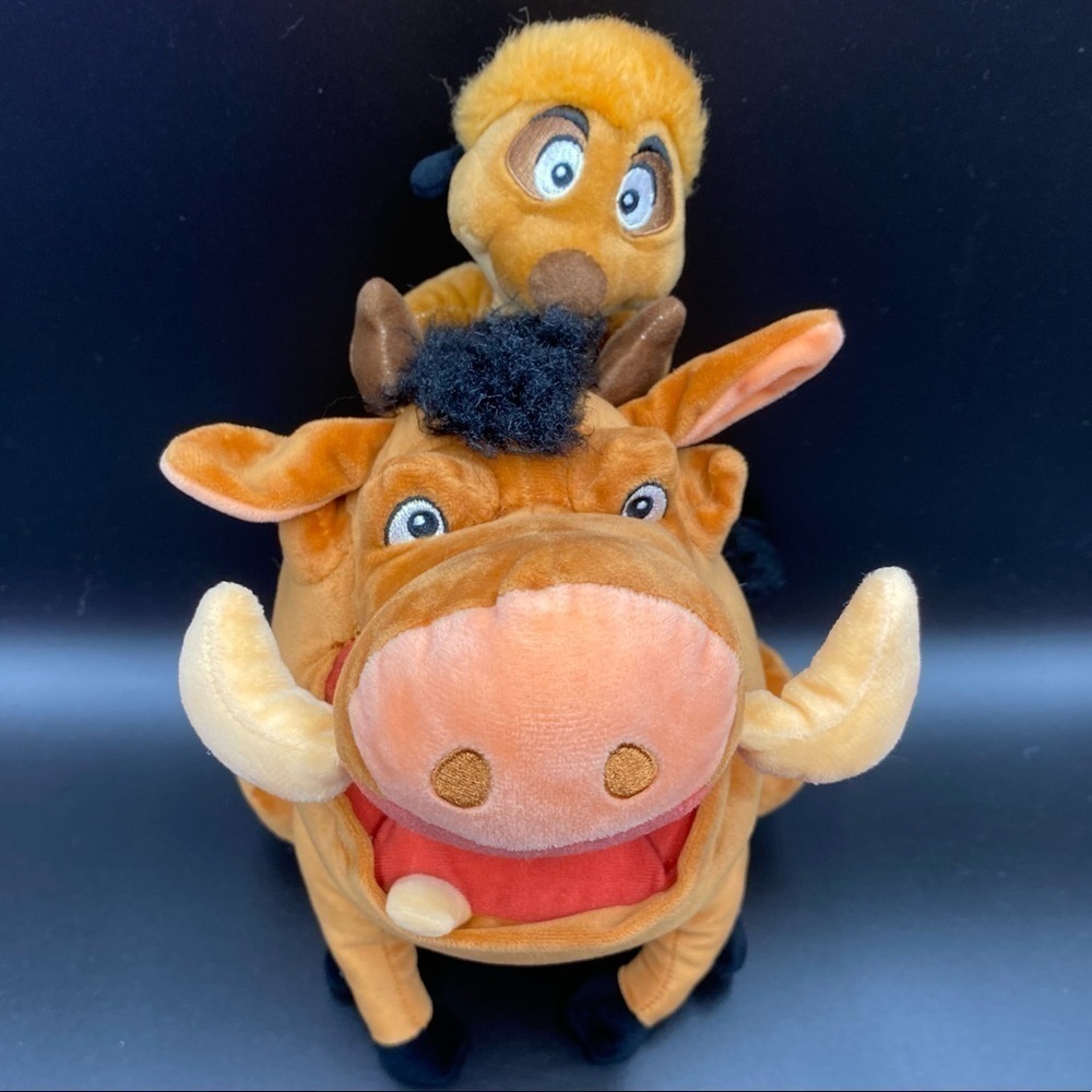 Disney Parks Lion King Timon & Pumbaa 15" Plush